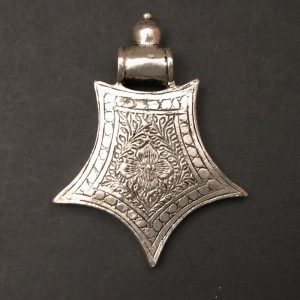 German Silver Star Pattern Pendant