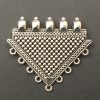 German Silver Triangle With Dots Pattern Pendant