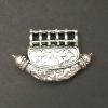 German Silver Boat Type Pattern Pendant