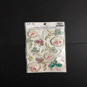 Chipboard Stickers - Butterfly & Flower
