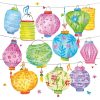Mixed Colour Lanterns Decoupage Napkin