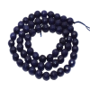 Navy Blue Agate Beads