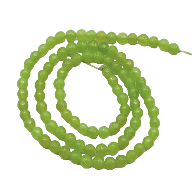 Lime Green Agate Beads