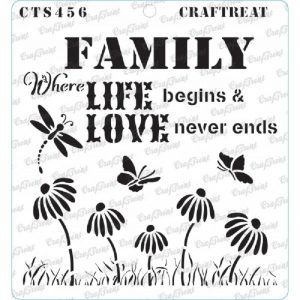 CrafTreat Stencil - Family Love