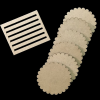 MDF Scallop Edge Round Coasters