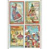 Stamperia Rice Paper - Patchwork Postcards