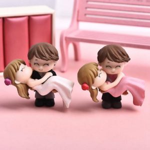 Miniature Cute Groom And Bride Couple