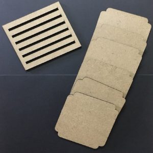 MDF Indented Square Coasters