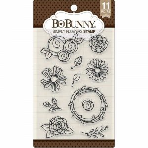 Bo Bunny Simply Flowers Stamp Set