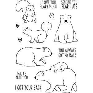 Jane's Doodles Clear Stamps - Bear Hugs