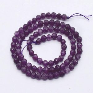 Dark Purple Agate Beads