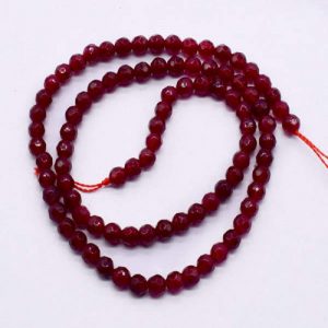 Dark Maroon Agate Beads