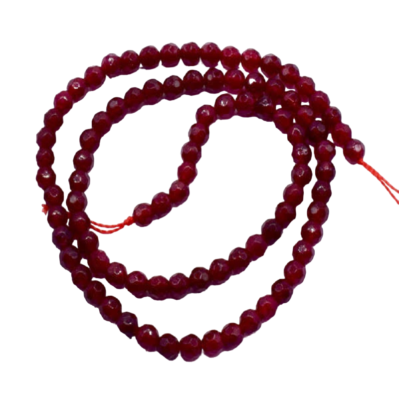 Dark Maroon Agate Beads