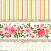 Roses With Stripes Decoupage Napkin