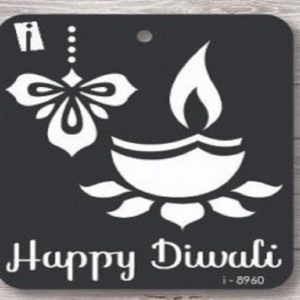 iCraft 4 x 4 Mini Stencil - Happy Diwali