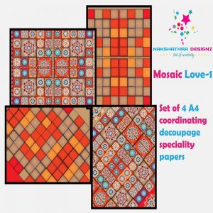 Nakshathra Designz Decoupage Paper - Mosaic Love 1