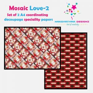 Nakshathra Designz Decoupage Paper - Mosaic Love 2