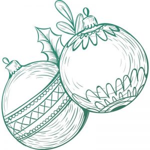 Couture Creations Christmas Baubles Mini Stamp