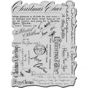 Stampendous Christmas Background Cling Rubber Stamp