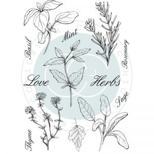 Craft Consortium A5 Clear Stamps-Herbs