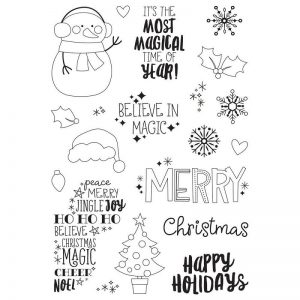 Simple Stories - Say Cheese Christmas Clear Stamp