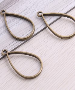 Antique Bronze Drop Pendant Blank Frame