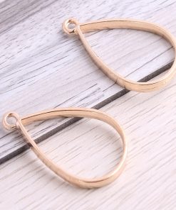 Gold Drop Pendant Blank Frame