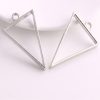 Antique  Silver Triangle Pendant Blank Frame