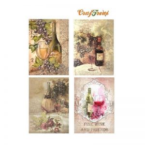 Craftreat Decoupage Paper - Wine and Dine
