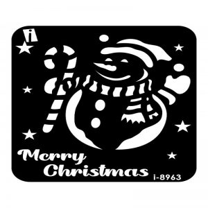 iCraft 4 x 4 Mini Stencil - Merry Christmas