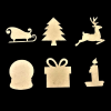 MDF Christmas Theme Set 3