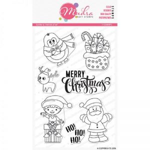 Mudra Clear Stamp - Santa & Friends