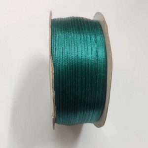 Peacock Green Satin Ribbon 3mm