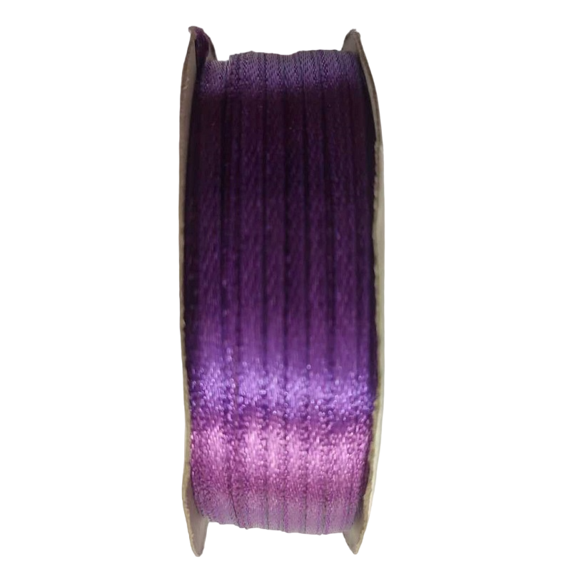 Purple Satin Ribbon 3mm