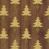 Trees In Brown Background Decoupage Napkin