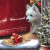 Puppy With Cake Decoupage Napkin