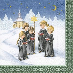 Christmas Choir Decoupage Napkin