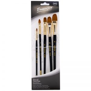 5 Pieces Flat Painting Brush
