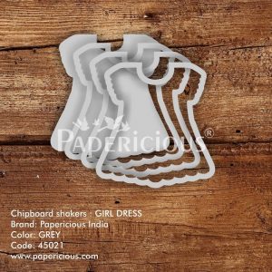 Girl Dress Papericious 3D Shaker Chippis
