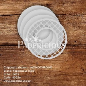 Monochrome Papericious 3D Shaker Chippis