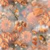 Fall Colour Birds, Leaves And Flowers Decoupage Napkin