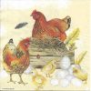 Hen Decoupage Napkin
