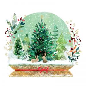 Christmas Globe Decoupage Napkin