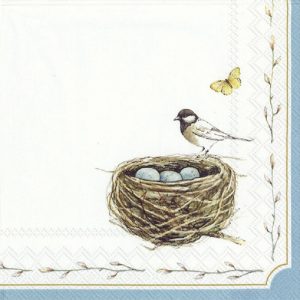 Bird Nest Decoupage Napkin