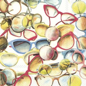 Multicolour Sun Glasses Decoupage Napkin