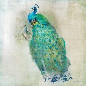Big And Small Peacock Decoupage Napkin