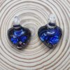Heart Glass Pendant - Royal Blue