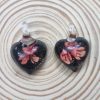 Heart Glass Pendant - Orange