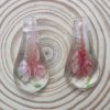 Tear Drop Glass Pendant - Orange
