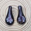 Tear Drop Glass Pendant - Pink